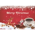 thumbnail image 5 of Cinco tapetes de cena tejidos de PVC para Navidad, aislamiento de mesa, tapete para taza de té, gran oferta, tapete anti-escaldado 30 * 45 cm, 5 of 5