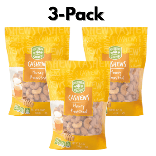 Southern Grove Honey Roasted Cashews (3-Pack, 8.25 oz)