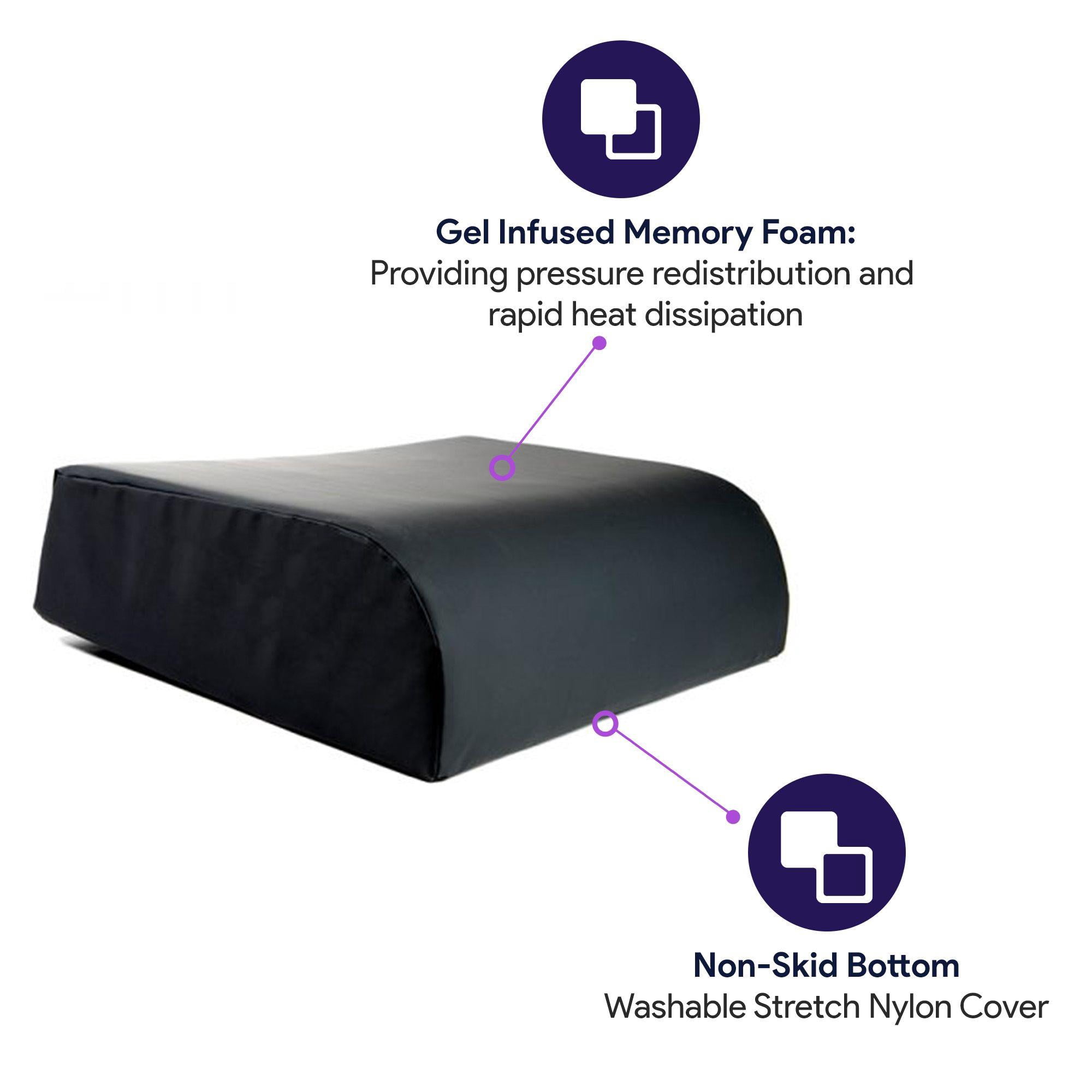 ProHeal Heel Elevation Pillow - Gel Infused Memory Foam Wedge Pillow