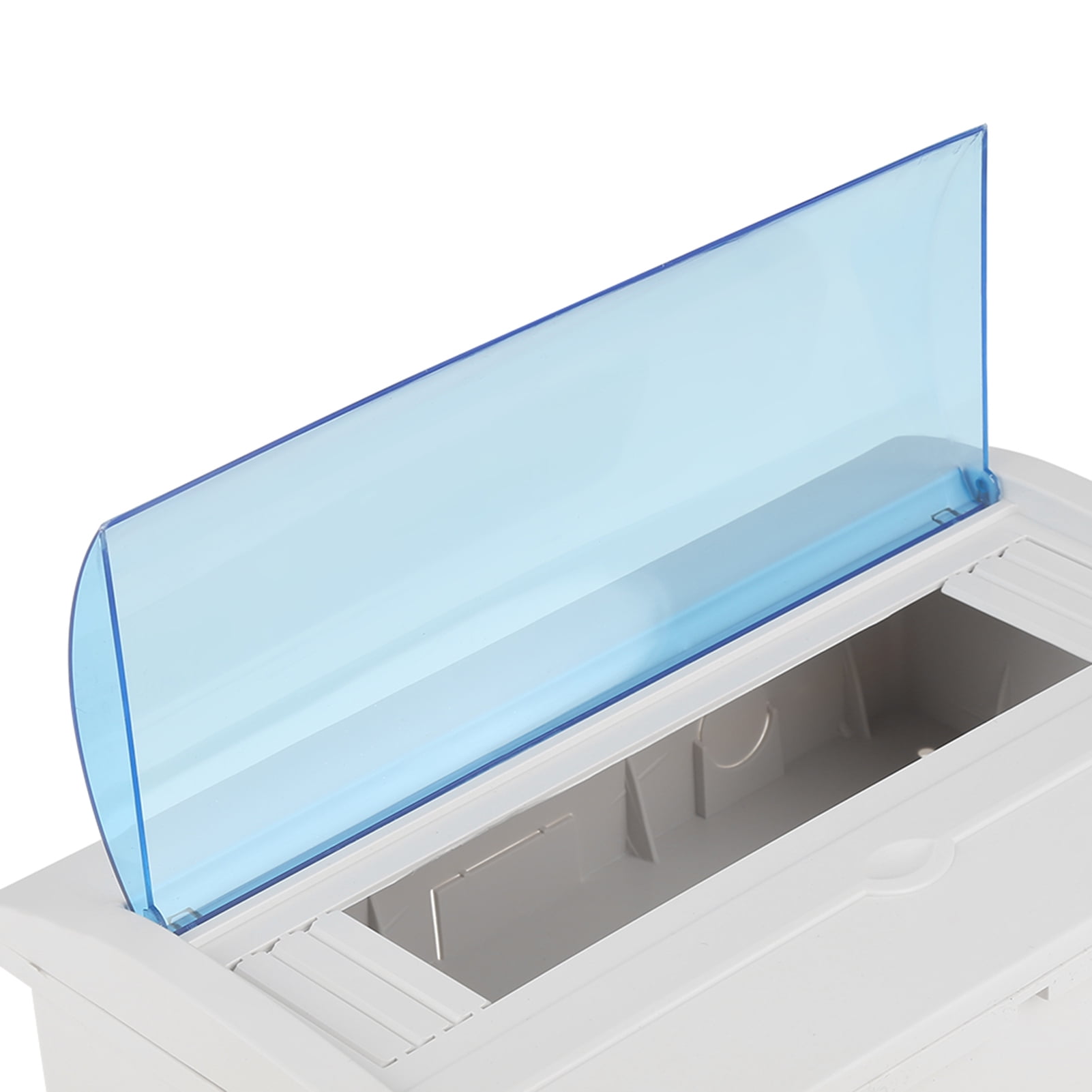Yajisi Plastic Distribution Protection Box For 9-12 Ways Circuit Breaker Indoor On The Wall Panel Circuit Distribution Box With Transparent Blue Cover, Ideal For Home Hotel Shop, 10 inches / 25.4 cm