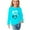 Light Blue, variant on Odeerbi Kids Girls Fall Winter Basic Layering T-Shirt Cute Print Basic Tees Long Sleeve Shirts Cute Crewneck Tops Dressy Casual Blouses Base Layer Kids Clothes Olive Green