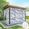thumbnail image 6 of Outdoor Curtains for Patio Waterproof, Watercolor Forest Blue Outdoor Privacy Panels Grommet, Abstract Art Modern Trees Blackout Outside Curtains for Porch/Cabana/Pergola/Gazebo 54"x84", 2 Panels, 6 of 8