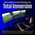thumbnail image 6 of Westinghouse 49 Inch Curved Gaming Monitor, UWDQHD(5120 x 1440P), 3000:1 Contrast Ratio, 124% sRGB, 120Hz, 1800R, AMD FreeSync, Eyecare, Built-in Speakers, Tilt/Height/Swivel, HDMI, DisplayPort, USB-C, 6 of 10