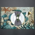 thumbnail image 3 of Sea Turtles Placemats Set of 4 Rectangle Table Mats Washable Heat-Resistant Place Mat for Kitchen Dining Table Decor Indoor Outdoor, 3 of 6