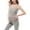 Gray, variant on Joau Women's Maternity Nursing Cami Tank Top Ruched Side Sleeveless Comfort Stretch Maternity Shirts Pregnancy Basic Shirt Camisole Brasieres with Built in Bra