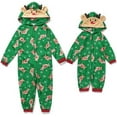 thumbnail image 2 of Viworld Family Christmas Pajamas Matching Sets Christmas Elk Printed Plaid Pattern Sleepwear Christmas Pajamas Nightwear Pajamas PJS Set, 2 of 6