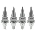 thumbnail image 1 of Tornillos de matrícula universales para motocicleta M6 de Unique Bargains 54mm Kit de tornos de matrícula antirrobo de aleación de aluminio tono titanio 4 Pcs, 1 of 6