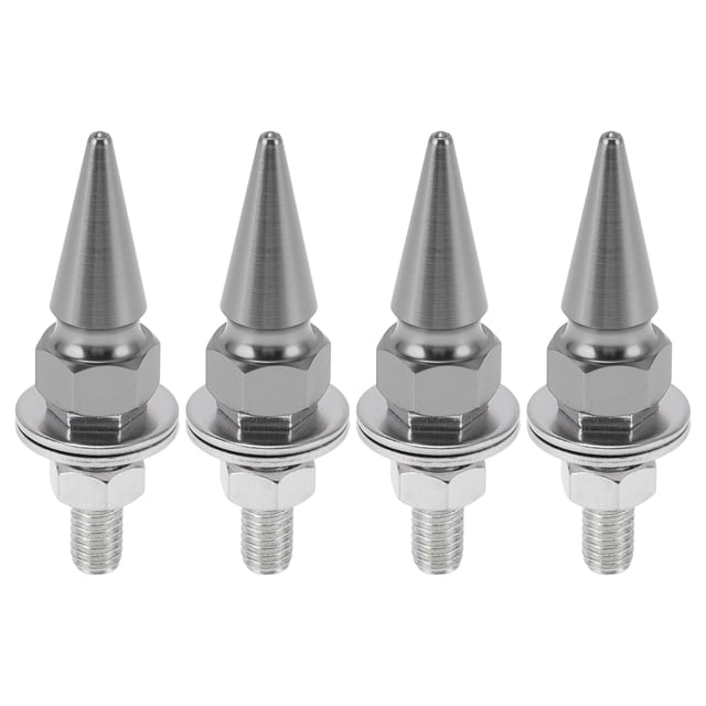 Tornillos de matrícula universales para motocicleta M6 de Unique Bargains 54mm Kit de tornos de matrícula antirrobo de aleación de aluminio tono titanio 4 Pcs