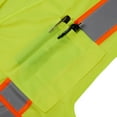 thumbnail image 4 of 3C Products ANSI/ISEA 107-2015 Class 2 Safety Green Cool Mesh Safety Vest w/ Zipper Closure and 4 Outside Pockets / Solid Front & Mesh Back- SV2300-S, 4 of 7