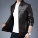thumbnail image 3 of Chaqueta de traje de fiesta para hombre, chaqueta de cuero negra para hombre, chaqueta clásica elegante de estilo coreano, ropa de moda de alta calidad para primavera 2024, 3 of 5