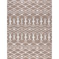 thumbnail image 3 of Contemporary 5x8 Area Rug Shag Thick (5'3'' x 7'3'') Geometric Tan, White Living Room Easy to Clean, 3 of 9