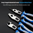 thumbnail image 5 of SPEEDWOX Combination Pliers Long Nose Pliers Set 8 Inches Heavy Duty Wire Cutters Reduce Effort by 60% Compound Action Multi Use Side Cutting High Leverage Serrated Jaw Precision Fine Pliers, 5 of 5