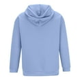 thumbnail image 5 of BXINGOHAI Mens Hooded Sweatshirts Breathable Hoodies Casual With Pockets Drawstring Pullover Shirts Basic Solid Sweatshirt Light Blue,XXL, 5 of 5