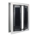 thumbnail image 1 of Porte d'Entrée, Grandes Portes pour Chien avec Cadre en Alliage d'Aluminium, Portes pour Chat Portes pour Animaux à Double Rabat Verrouillable, Porte Moustiquaire Porte pour Chien avec Rabat, Porte pour Chiot Portes pour Chat Intérieur Extérieur, Animal pour Chiens de Moins de 50 kg, 1 of 8