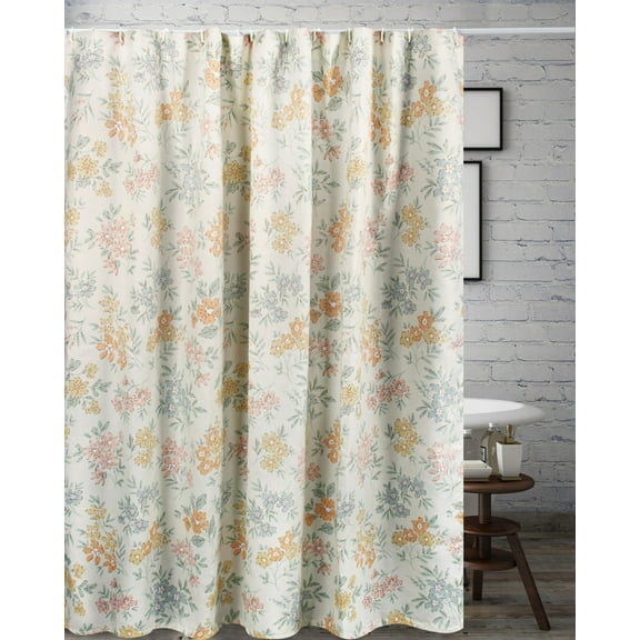 Greenland Home Fashions Chloe Modern Floral Shower Curtain, 72" x 72"