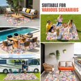 thumbnail image 3 of Spring Botanical Outdoor Rug 5x7 Ft, Non Slip Washable Area Rug, Watercolor Floral Flowers Country Vintage Patio Rugs Carpet Runner, Large Floor Mat for Indoor/Outdoor Deck Porch Camping, 3 of 8