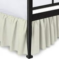 thumbnail image 5 of Ruffled Bed Skirt with Split Corners - Microfiber Bedskirt - Dust Ruffle - Ivory, Queen - 24 Inch Drop, 5 of 5
