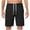1#Black, variant on lkfuzj Men's Casual Elastic Waist Drawstring Lightweight Cotton Sports Shorts with Pockets for Running, Beach, Yoga & Leisure