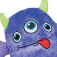 thumbnail image 2 of Rock Monster Dog Toys Soft Ball Shape Plush Squeaker Silly Face 7" Choose Color (Purple), 2 of 2