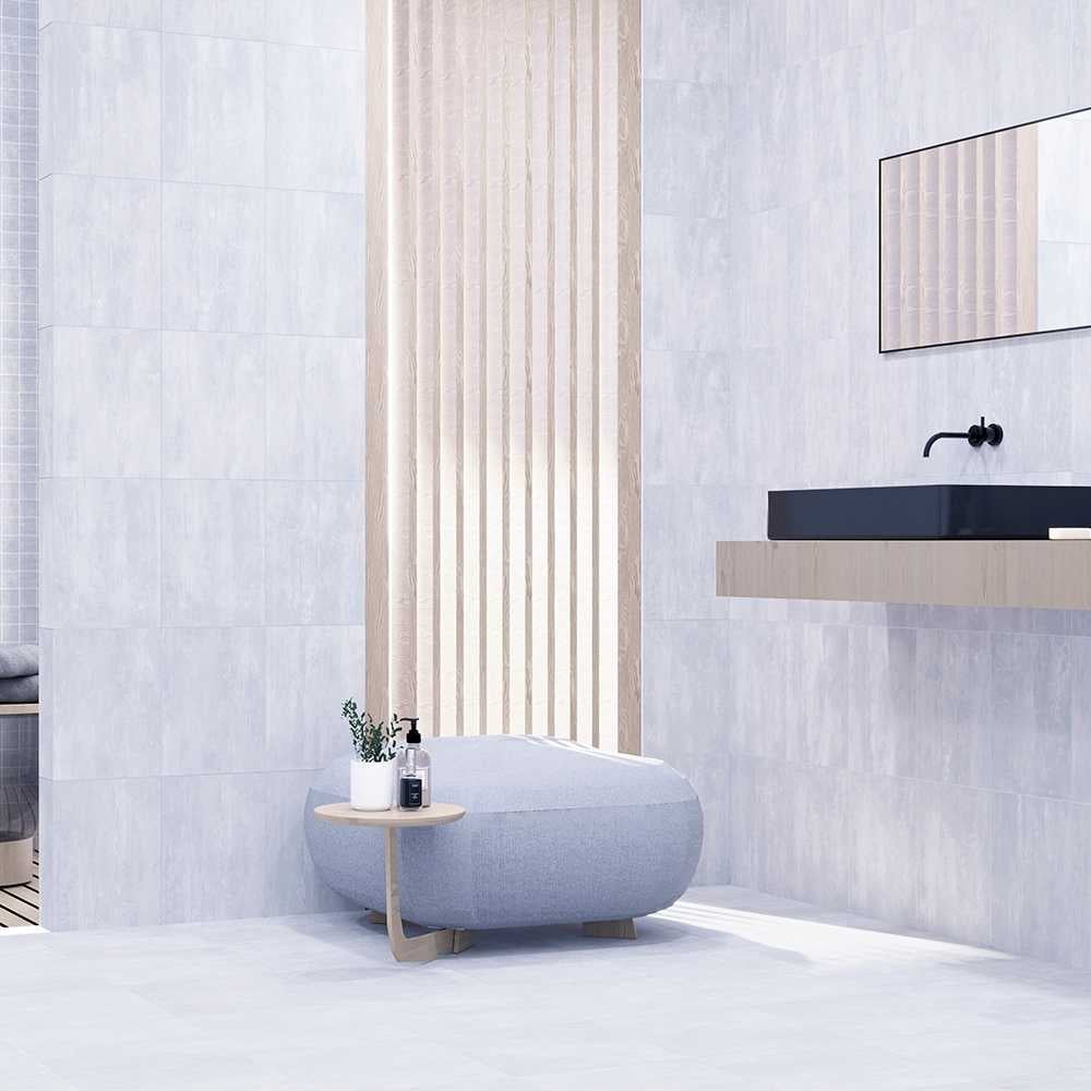 The Tile Life Quell Blue Ceramic Tile - 10 x 13 in. - Matte - 15-Piece - Floor, Wall, Backsplash