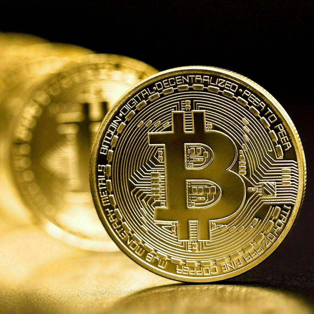 Bitcoin Clock 6 Gold-Plated Bitcoin Commemorative Coins - Crypto Collectors  Piece, Not Real Currency Crypto Wallet