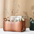 Huanledash Storage Basket Eco-friendly Space-saving Faux Leather ...