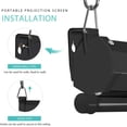 thumbnail image 3 of VIVOHOME 100 Inch Indoor & Outdoor Manual Pull Down Projector Screen, HD, Black, (Condition), 1 Count, 3 of 6