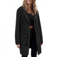 thumbnail image 5 of Women's Long Full Zip Hoodie Oversized Lightweight Tunic Sweatshirt Jacket with Zip Pockets Fashion Coat, 5 of 7