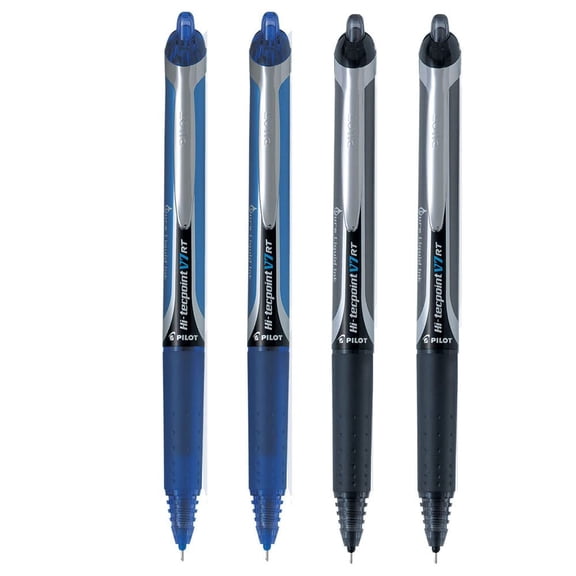 Pilot V7 RT 2Blue, 2Black - Pack of 4