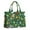 Green Christmas Santa, variant on Large Capacity Tote Bag,Green Christmas Santa and Snowman Pattern Handbag Fashion Luxury Tote Bag,15.7"x13"x 5.1" Inches,Laptop Compatible