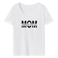 thumbnail image 1 of Camiseta de mujer Camiseta básica Día de la Madre Tops de manga corta Camiseta Mamá Casual Moda Verano Tops Ropa para desplazarse Trabajo de oficina XL, 1 of 8