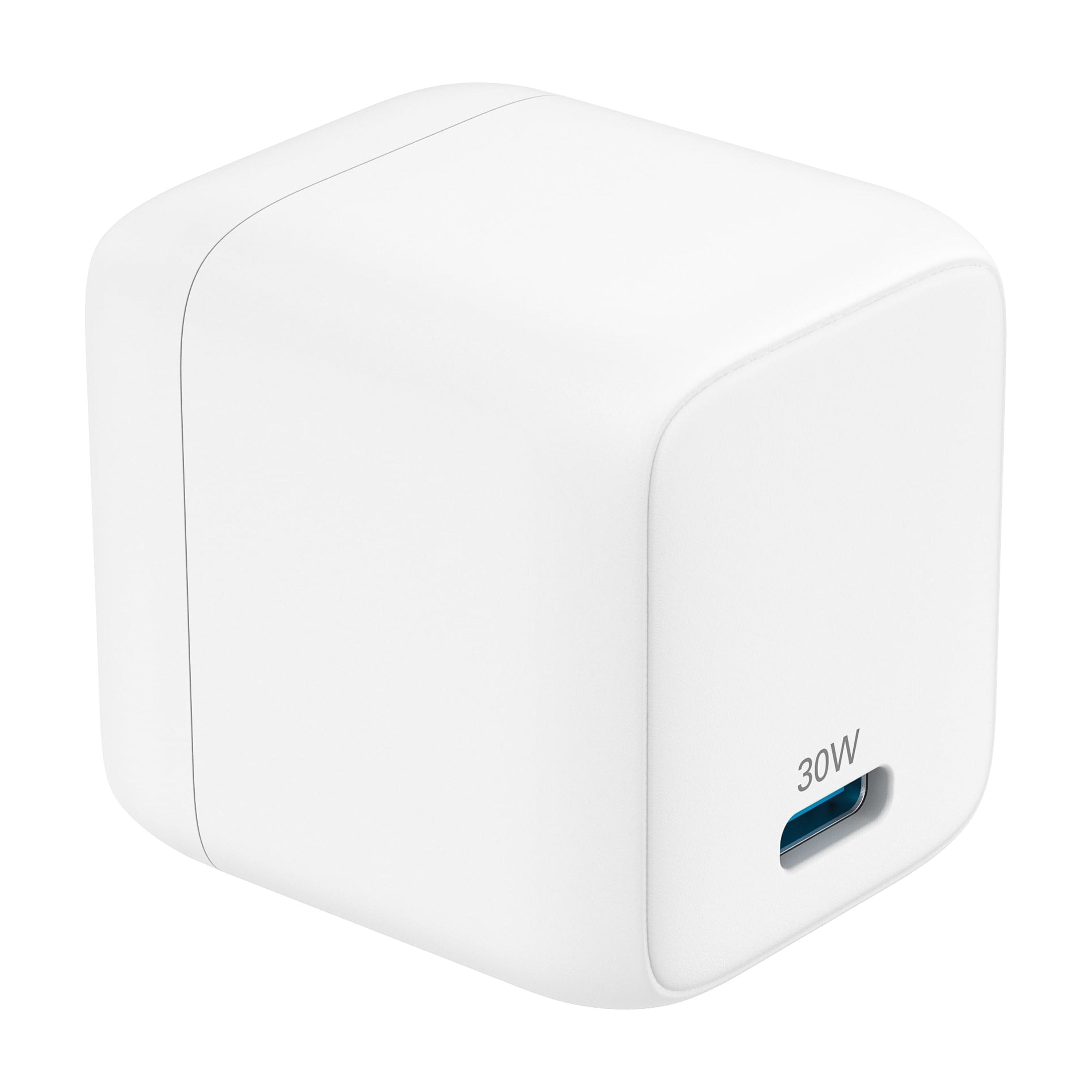 (5 pack) onn 30W GaN Single USB-C Port Wall Charger, Fast Charging, USB-IF Certified, Foldable Plug, White - Compatible with iPhone Series, Samsung Galaxy, Google Pixel, and More
