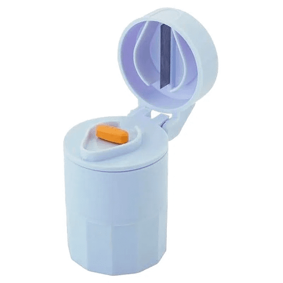 Pastillero triturador con espacio de guardado | blanco, compacto y funcional | Marca Handy