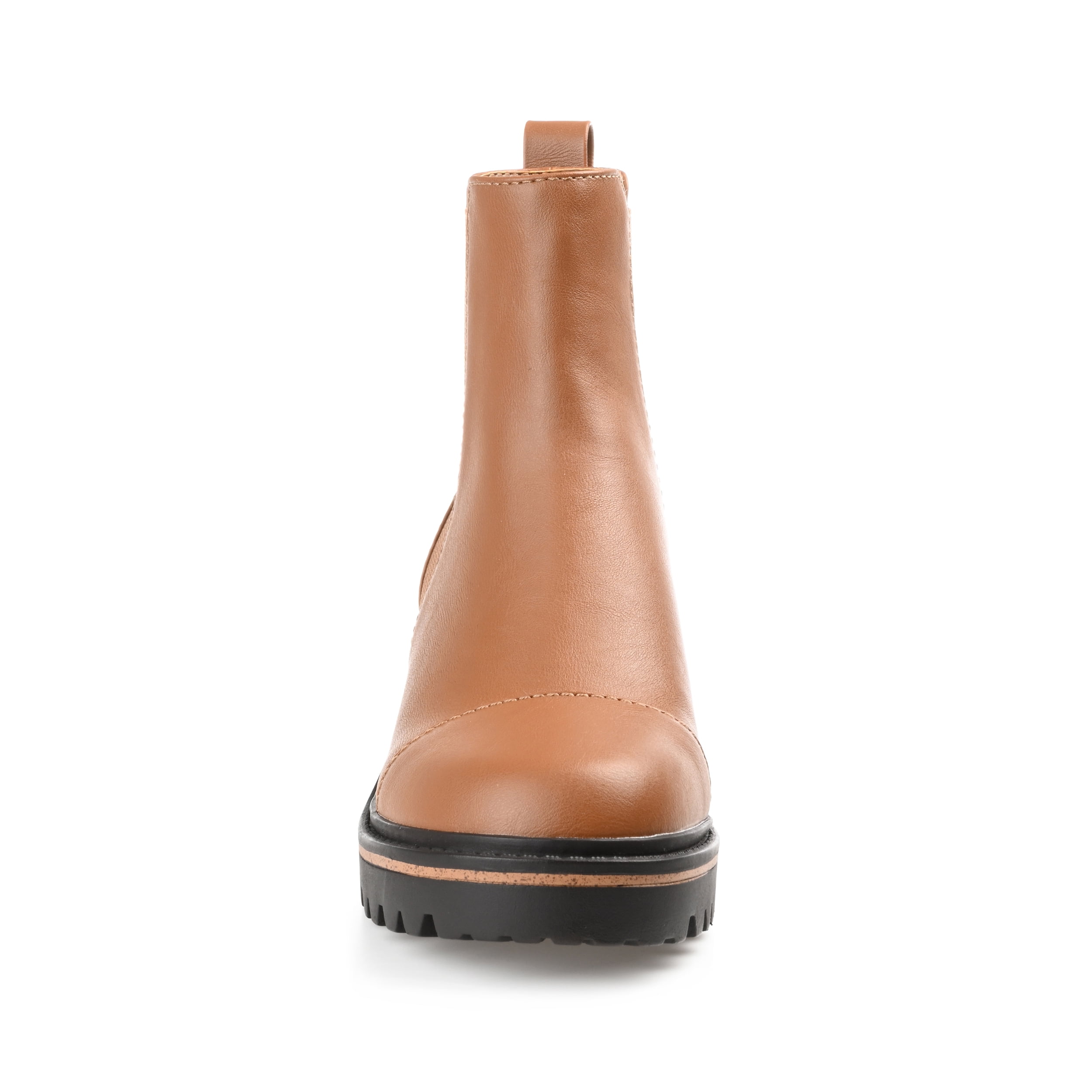 Journee Womens Mirette Pull On Stacked Heel Booties