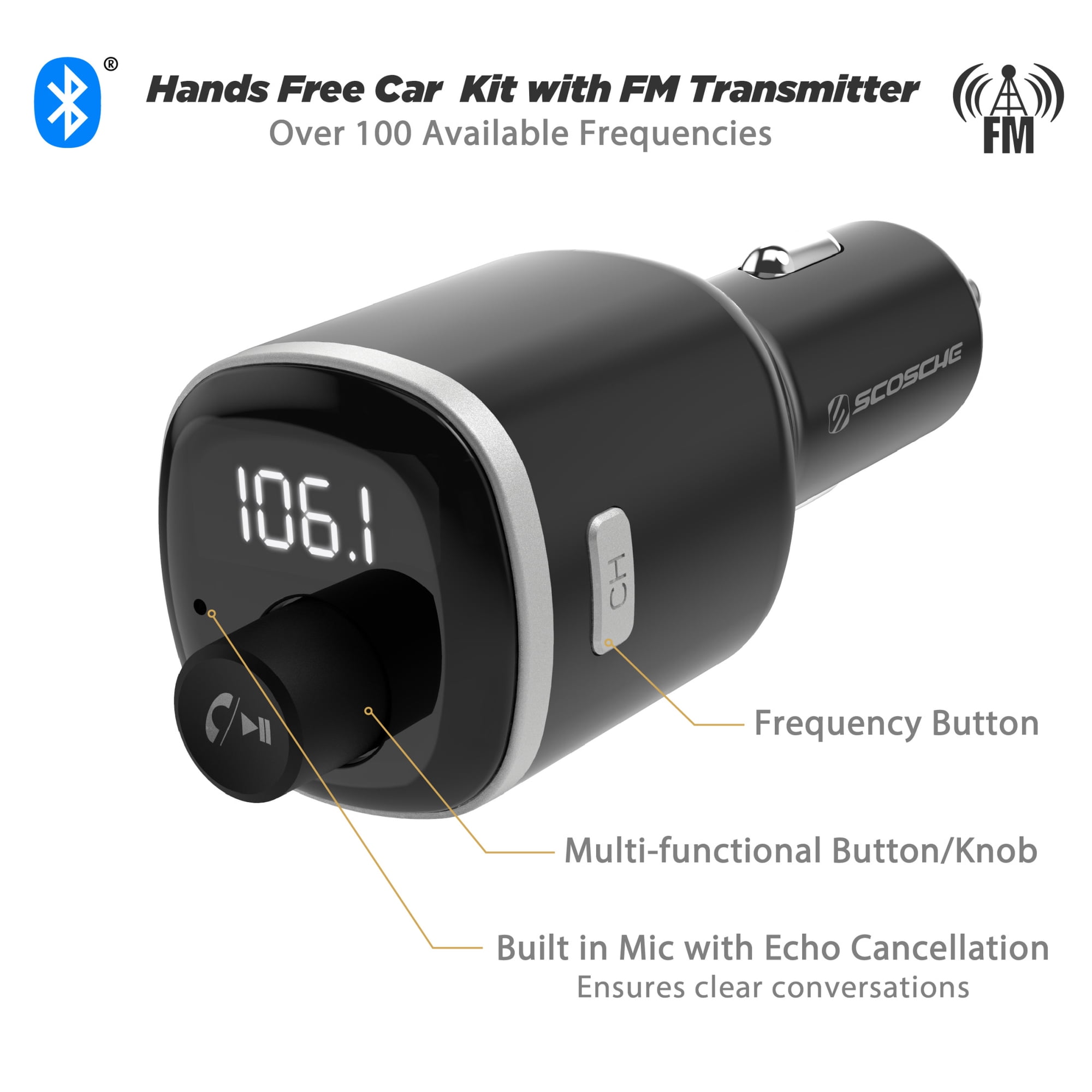 Scosche BTFM4-SP1 Bluetooth FM Transmitter Car Kit photo 5