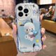 thumbnail image 3 of Sanrio-Funda de Hello Kitty Pochacco Wave para iPhone, 16, 15, 14 Pro Max, 13, 12 Mini, 11, XS, X, XR, 8, 7 Plus, SE, 2022, 2020, 3 of 5