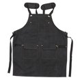 thumbnail image 4 of AURARMLET 1Pack Black Canvas Apron for Craft Table Use by Hair Stylists with Adjustable Straps, 4 of 8