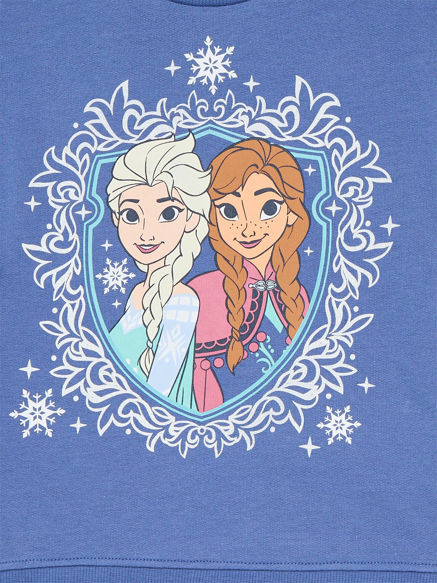 Disney Frozen Toddler Girls Elsa and Anna Graphic Crewneck Sweatshirt and Flare Leggings Set, 2 Piece, Sizes 12M-5T