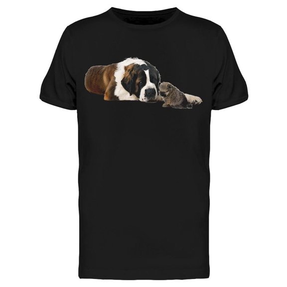St. Bernard And Spitz Tee Men's -Image by Shutterstock