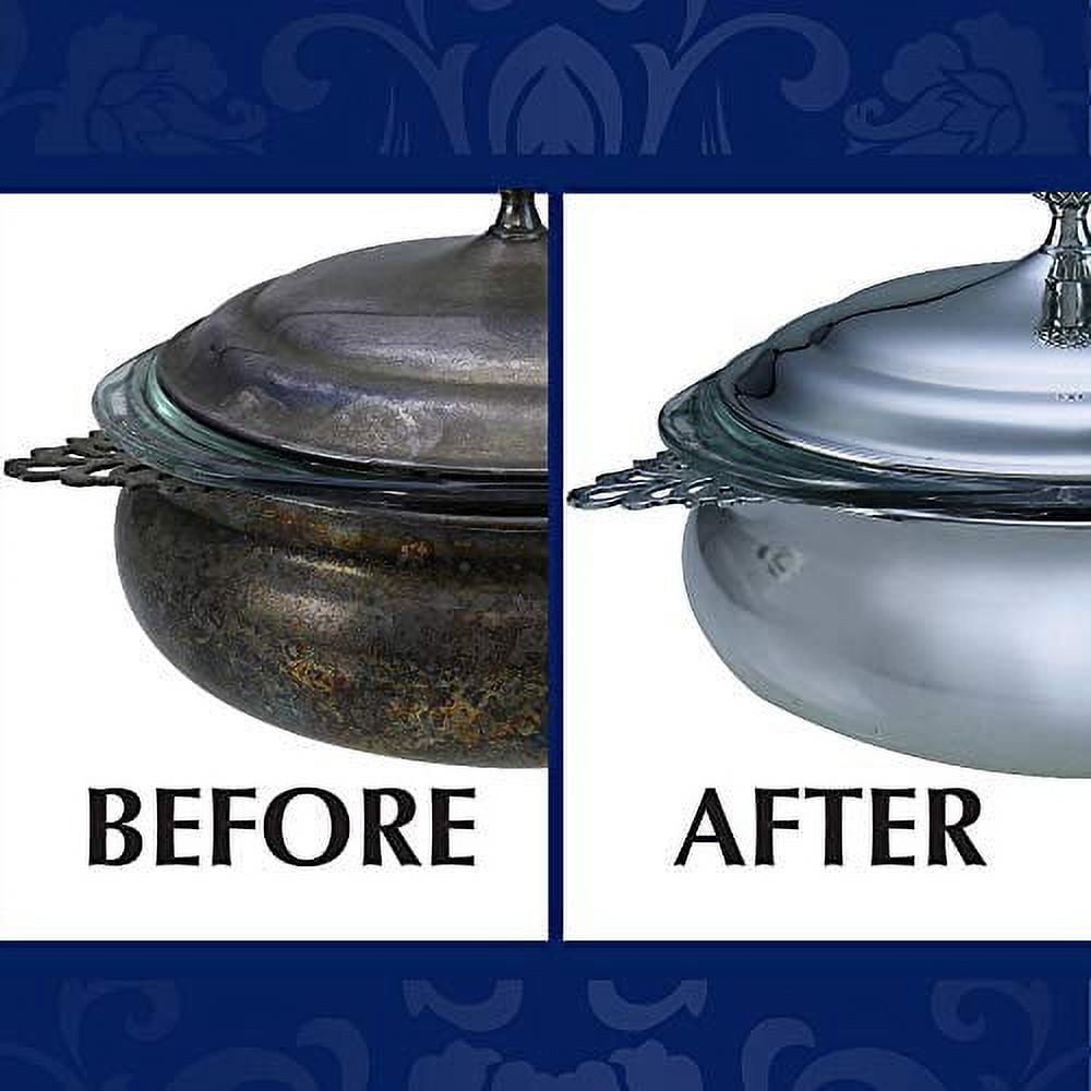 Wright's Silver Polishing Cream, 3-in-1, All-Purpose, Remove Tarnish, Clean, Shine and Protect All Silver, Pewter, Stainless Steel, Porcelain, Auto Chrome, 8 Oz