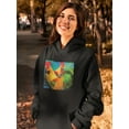 thumbnail image 2 of Image Conscious Elegant Roosters Hoodie Womens -Porter Hastings Designs, Female Large, 2 of 4