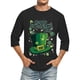 thumbnail image 2 of Camisetas de Manga Larga para Hombres, Día de San Patricio Impreso 3/4 Manga Camiseta de Fitness, Mezcla de Algodón Casual, 2 of 9
