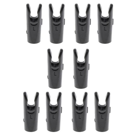 Set Of 10 Pcs SHAFT TAILS Nock / Compound Bow - Black as described