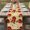 Deep Red Dark Yellow, variant on Table Runner 60 Inches Long for Kitchen Dining, Farmhouse Apples Dresser Scarf Farmhouse, Dining Table Decorations for Wedding/Parties, Country Tropical Fruits Watercolor 13 x 60 In