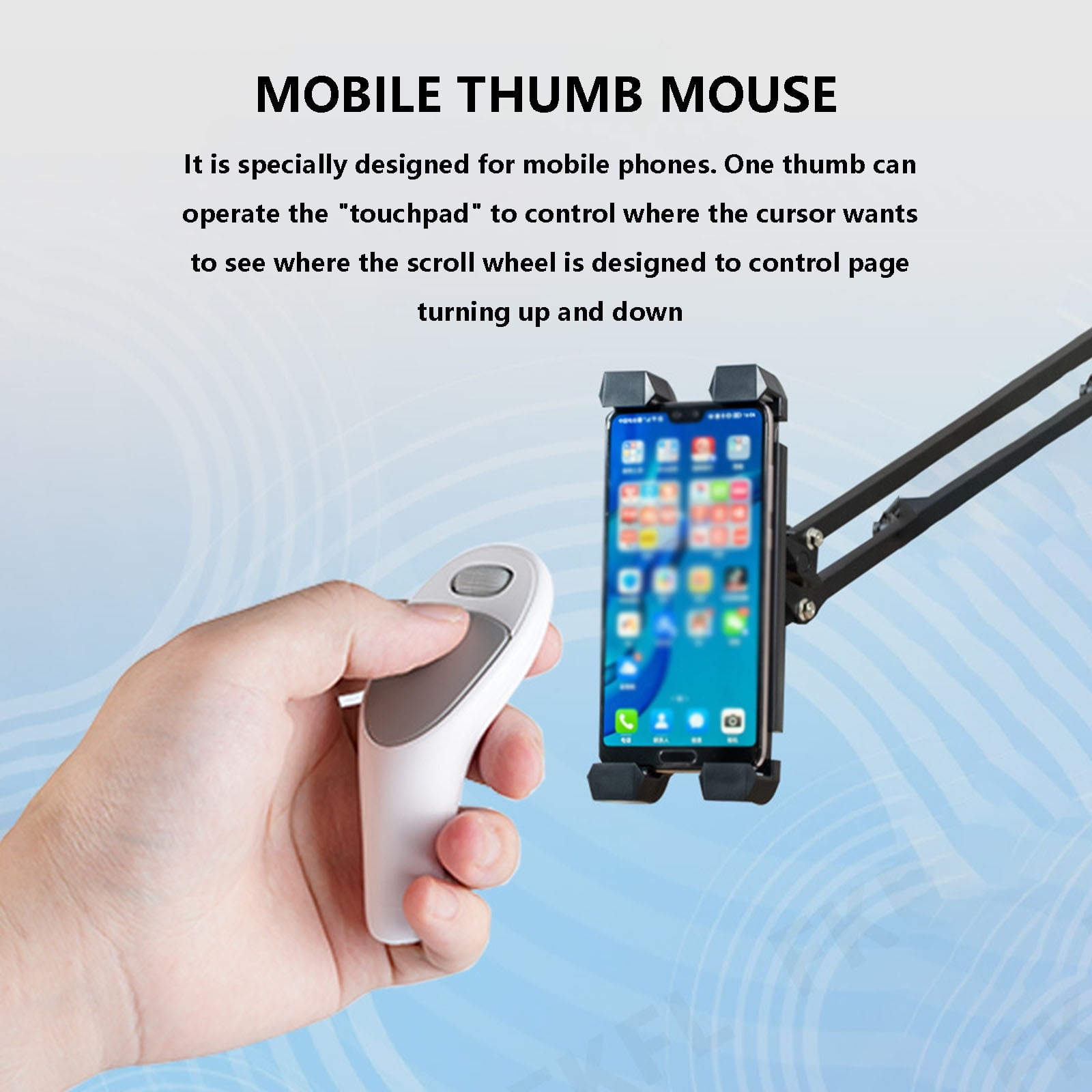 Mobile Phone Thumb Mouse Smart Bluetooth Tablet PC Palm Lazy Mobile Phone Convenient Mouse On Clearance in the Fall