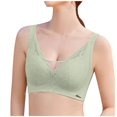 thumbnail image 4 of Wdgfv Full Support Bra for Large Thin Comfort Underwear with Adjustable Wide Straps Light Green 40CD, 4 of 5