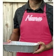 thumbnail image 4 of ThisWear Mother's Day Gift Nana Script Apron for Cooking Baking Crafting Gardening Two Pocket Apron Apron Heliconia, 4 of 7