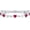 July-Ruby Red, variant on Infinity Love Heart Birthstone Bracelet 925 Sterling Silver Birthday 12 Gemstones Adjustable Bracelets Jewelry for Mother Wife