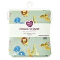 thumbnail image 3 of Parent's Choice 100% Cotton Infant Fitted Crib Sheet, Jungle Family, 3 of 8