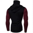 thumbnail image 1 of Chandails à Capuchon à Manches Longues Patchwork pour Hommes avec Masque Ninja, 1 of 2